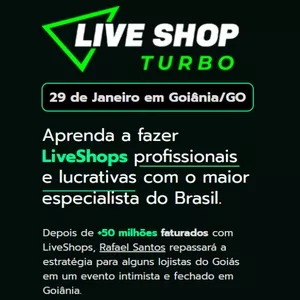 Imagem de capa para o Evento presencial LIVE SHOP TURBO GYN