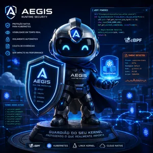 Imagem do curso  🛡️ AEGIS Segurança Runtime com contexto real da infraestrutura
