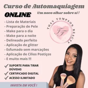 Imagem do curso Automaquiagem com Thay Tompson