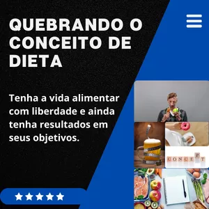 Imagem de capa para o Ebook Quebrando o conceito de dietas 