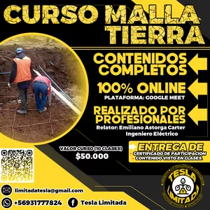 Imagen de portada para Curso online Curso Malla a Tierra 