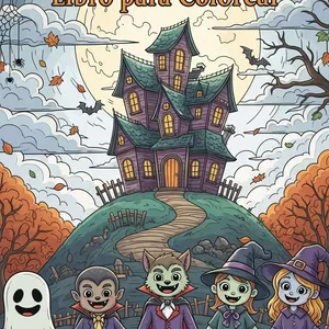Imagen de portada para Ebook Colorea la Magia de Halloween – Diversión y Creatividad en Cada Página