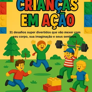 Imagem de capa para o Ebook crianças em Ação
