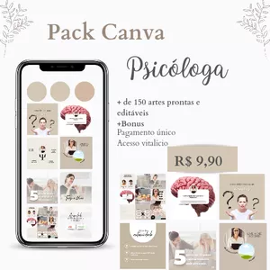 Imagem do curso Pack Canva Psicóloga