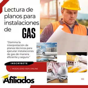 Imagen de portada para Curso online ▶️Lectura de Planos para Instalaciones de Gas