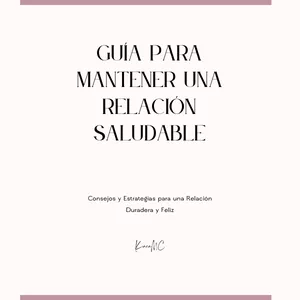 Imagen de portada para Ebook Guía para mantener una relación saludable