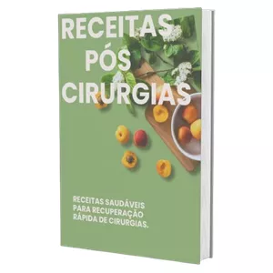 Imagem de capa para o Ebook Receitas Pós-Cirurgias