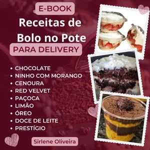 Imagem de capa para o Ebook BOLO NO POTE- RECEITAS PARA DELIVERY