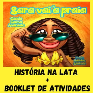 Imagem de capa para o Ebook SARA VAI À PRAIA - HISTÓRIA NA LATA+BOOKLET