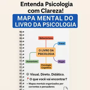 Imagem de capa para o Ebook Mapa Mental/ Resumo Visual do livro da Psicologia