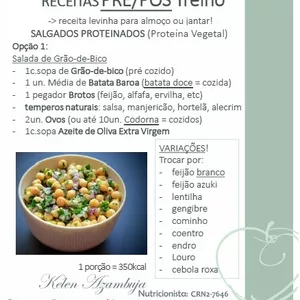 Imagem de capa para o Ebook E-book com Receitas para PRÉ e PÓS TREINO