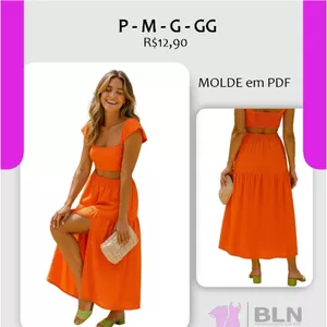 Imagem de capa para o Ebook SAIA LONGA COM FENDA