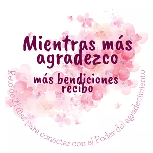 Imagen de portada para Curso online Mientras más agradezco mas bendiciones recibo