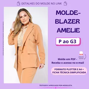 Imagem de capa para o Curso online Molde Blazer Amelie