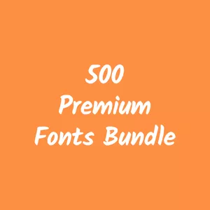 Cover image for Online course 500 Premium Fonts Bundle
