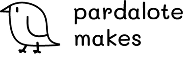 pardalote's stitching centre logo