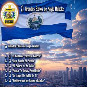 Imagen de portada para Curso online Grandes Éxitos de Nayib Bukele 🎤 Himnos del Pueblo que Cambió la Historia