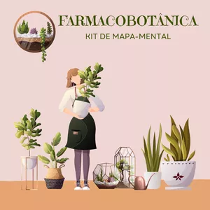 Imagem de capa para o Ebook Farmacobotânica | Kit Mapa-Mental
