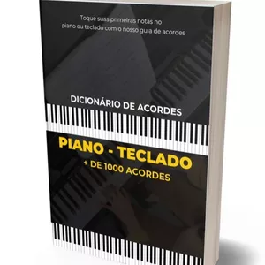 Imagem de capa para o Ebook DICIONÁRIO DE ACORDES EM PDF PARA TECLADO/PIANO