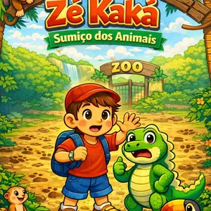 Imagem de capa para o Ebook Zoológico do Zé Kaká e o Sumiço dos Animais