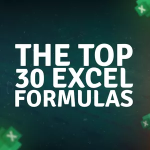 Cover image for Ebook The Top 30 Excel Formulas