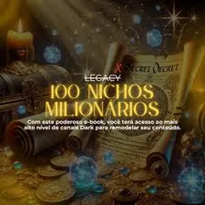 Imagem de capa para o Ebook +100 NICHOS VIRAIS PARA REMODELAR TIO SAN CANAIS DARK