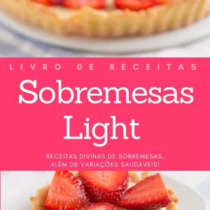 Imagem de capa para o Ebook Livro de sobremesas light
