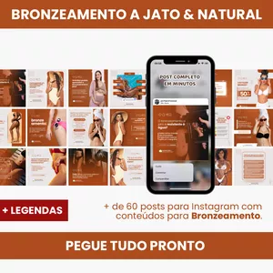 PACK PARA BRONZEAMENTO A JATO E NATURAL