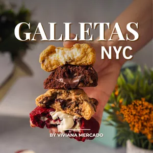 Imagen de portada para Curso online Galletas NYC: Aprende a dominar la textura perfecta con Viviana Mercado