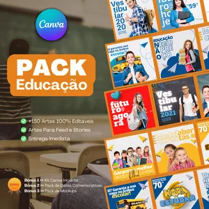 Pack Canva Para Para Educação