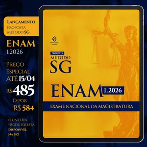 Imagem de Reta Final ENAM 1.2026 | Método SG criado por Santo Graal Jurídico na hotmart
