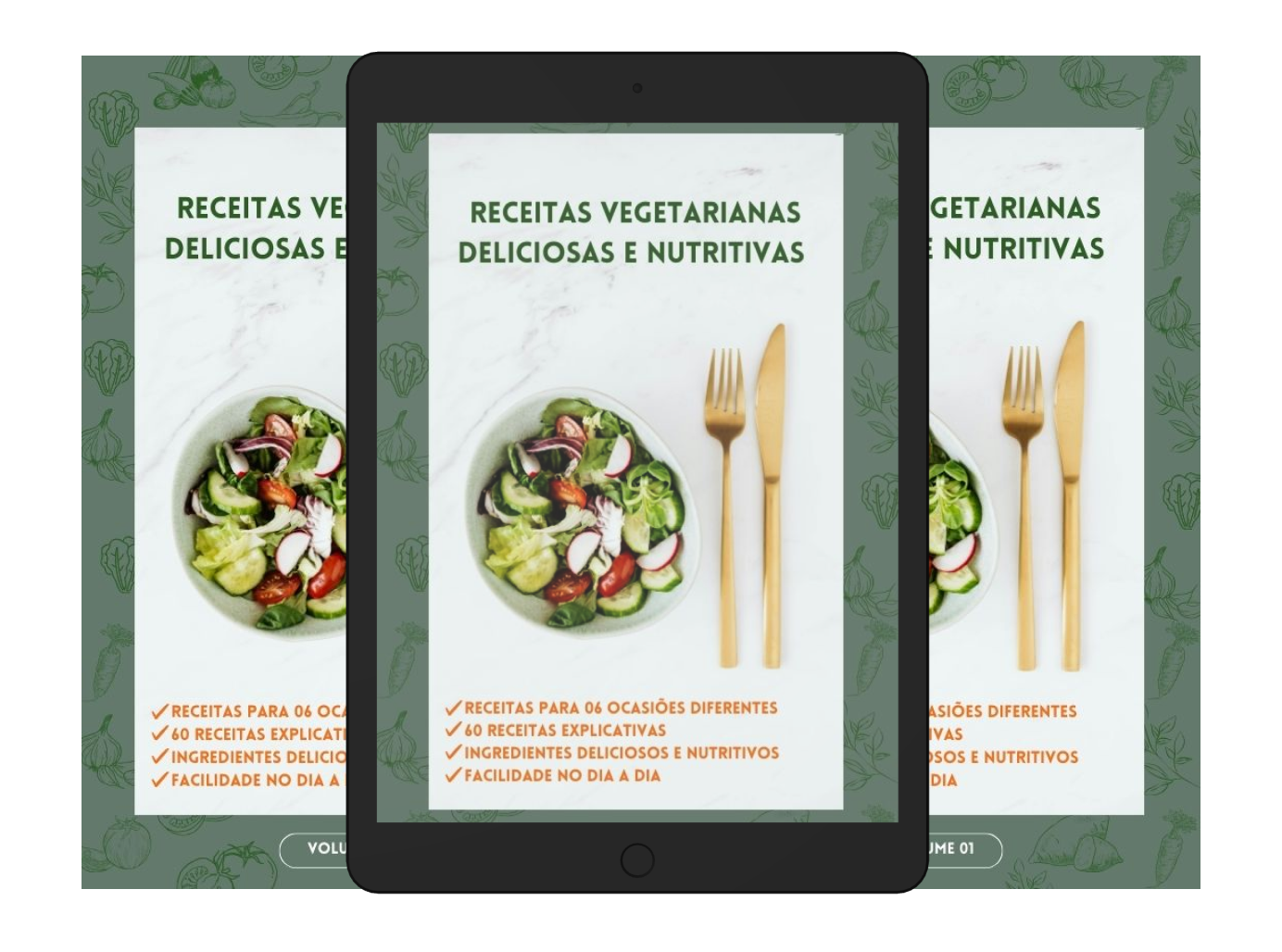 Imagem de Receitas vegetarianas deliciosas e nutritivas  criado por Indiara na hotmart