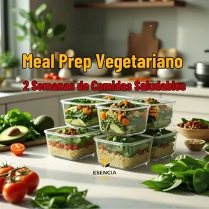 Imagen de portada para Curso online Meal Prep Vegetariano: 2 Semanas de Comidas Saludables