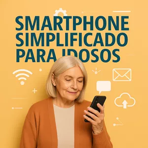 Imagem de capa para o Ebook Smartphone Simplificado para Idosos