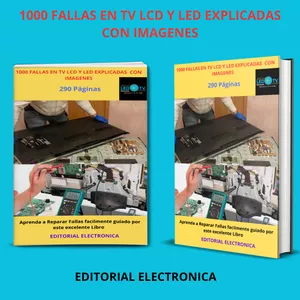 Imagen de portada para Ebook 1000 FALLAS EN TV LCD Y LED COMENTADAS CON IMAGENES