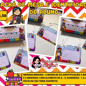 Imagem de capa para o Ebook 💥 Crachá de Mesa e Crachá de Identificação