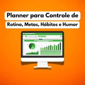 Imagem de capa para o Ebook Planilha para Controle de Rotina, Metas e Hábitos 