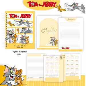 Imagem de capa para o Curso online Agenda Tom e Jerry 2025 Personalizada - 1 Dia por Página
