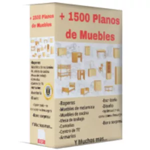 Imagen de portada para Ebook +1500 Planos de Muebles