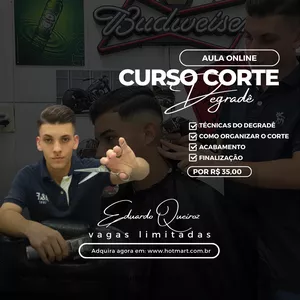 Curso Técnicas de Corte Degradê e Finalização 