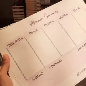 Imagem de capa para o Curso online Planner Semanal