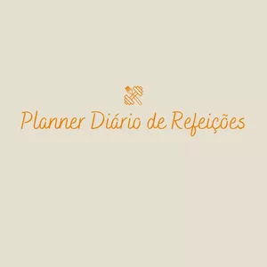 Imagem de capa para o Curso online Planner Diário de Refeições