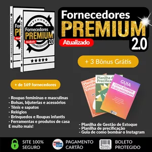 Imagem de capa para o Ebook Lista de fornecedores Premium 2.0 Atualizada