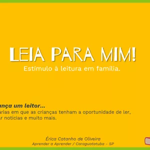 Imagem de capa para o Ebook Leia para mim - estímulo à leitura em família