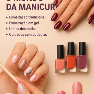 Imagem de capa para o Ebook � Manicure Profissional: Do Zero à Esmaltação em Gel