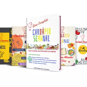 Imagem de capa para o Ebook CARDÁPIO SEMANAL - Um guia Completo de como planejar suas refeições da Semana