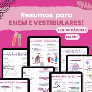 Imagem de capa para o Ebook Resumos para ENEM e vestibular 