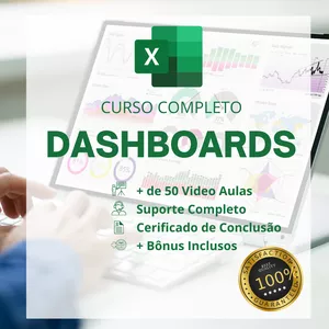 Imagem de Construindo dashboards interativos no Excel criado por Alexandre Seneme na hotmart