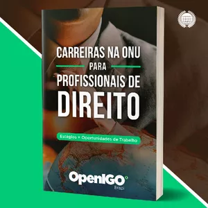 Imagem de capa para o Ebook Carreiras na ONU para Profissionais de Direito