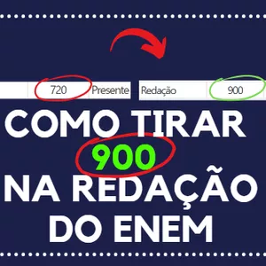 Imagem de capa para o Ebook Como Tirar 900 na Redação do ENEM
